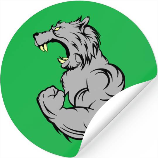 wolf beast 2 Stickers