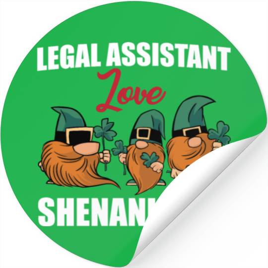 Legal Assistant Love Shenanigans St. Patricks Day Stickers