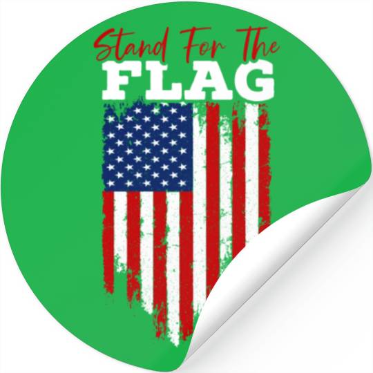 Stand For The Flag Veteran USA Flag Memorial Day Stickers