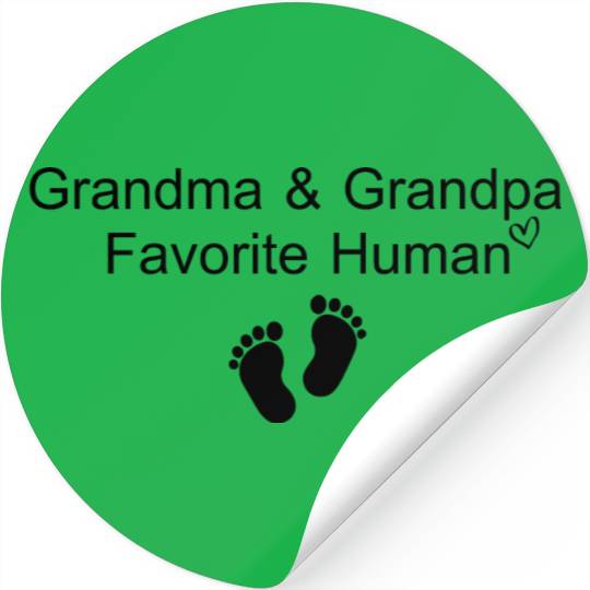 Grandma & Grandpa Favorite Human Grandparents Stickers