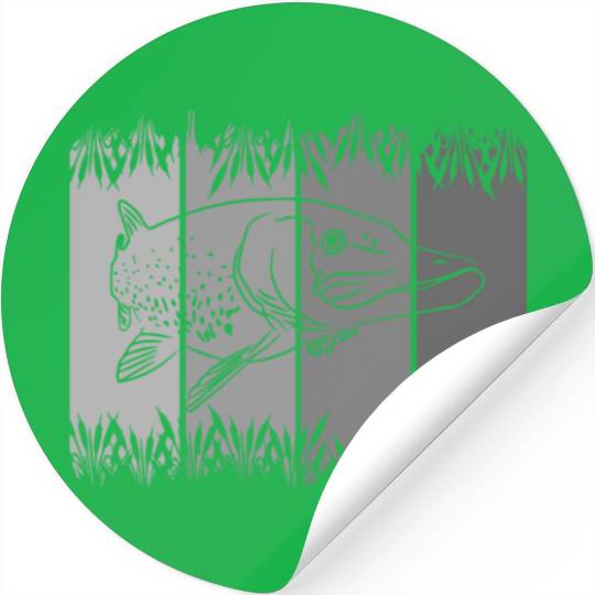 fish - fishing - fishermen Stickers