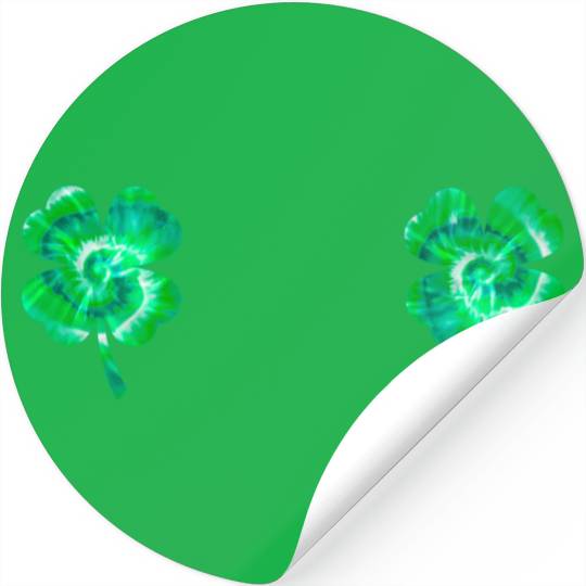 Shamrock Boobs Tie Dye Irish Boobies St Patricks Stickers
