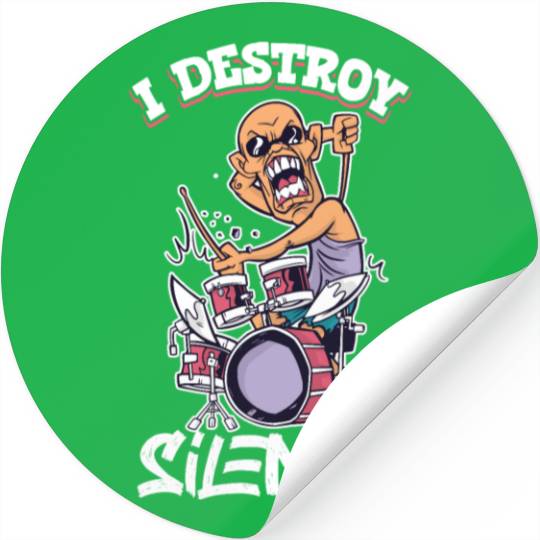 Drummer Drums Music Drum Set Drumming Stickers