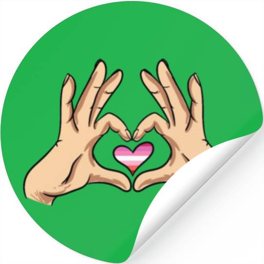 Lesbian Heart Stickers