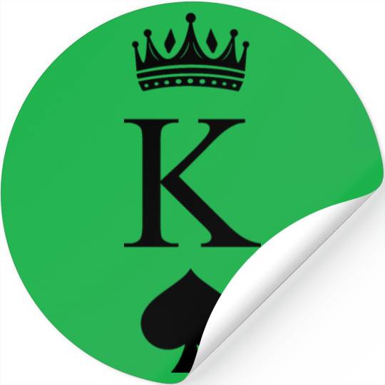 King of Spades - Matching Couple & Poker Theme Stickers