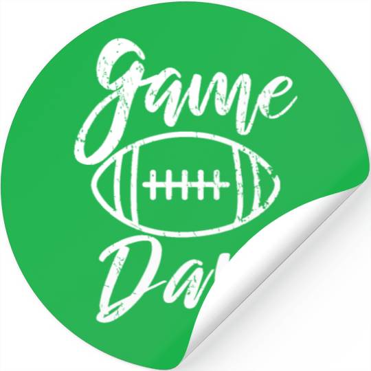 Game Day - Football - Throwback Design - Classic Stickers