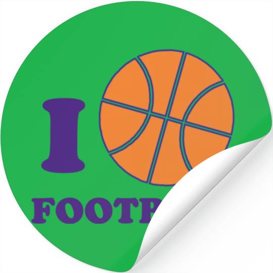 I Love Football Stickers