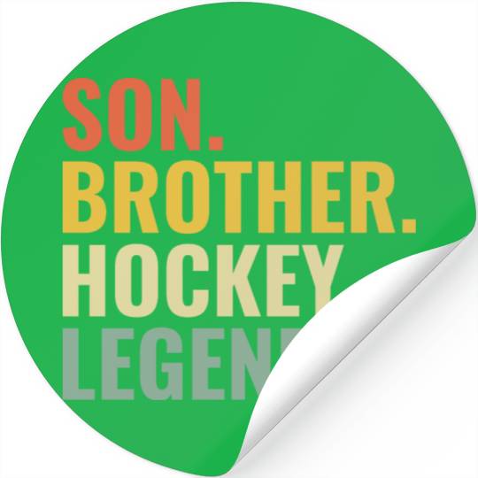 Son Brother Hockey Legend Stickers