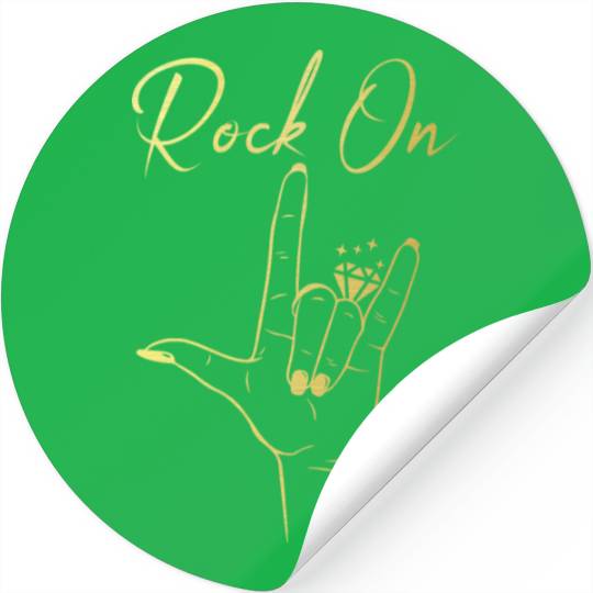 Rock On Bachelorette Party Stickers