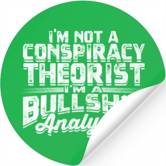 Conspiracy Theorist Theory Science Fiction Stickers