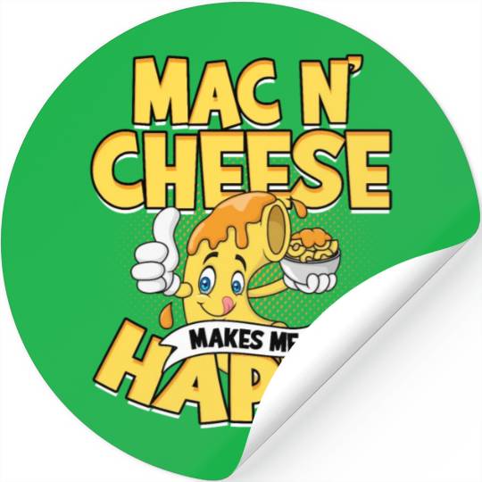 Mac N' Cheese Taster Pasta Food Macaroni Stickers