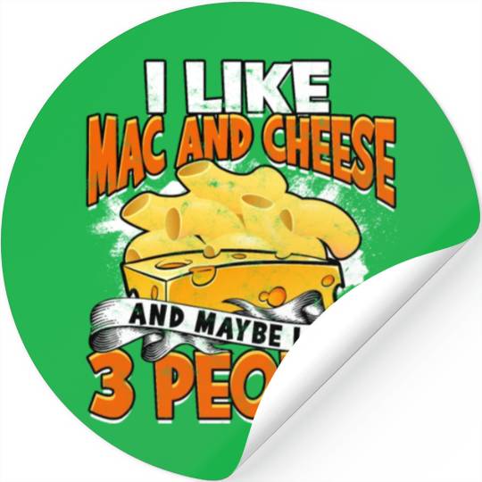 Mac N' Cheese Taster Pasta Food Macaroni Stickers