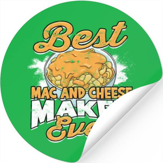 Mac N' Cheese Taster Pasta Food Macaroni Stickers