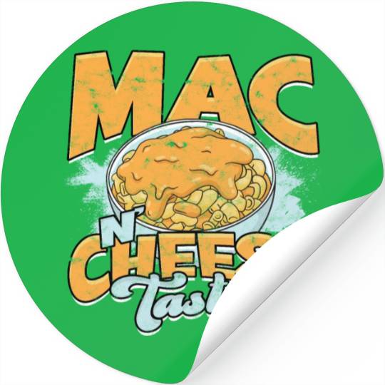 Mac N' Cheese Taster Pasta Food Macaroni Stickers