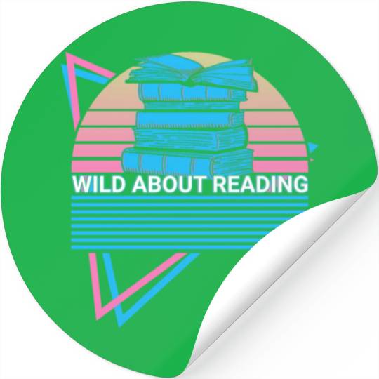 Funny Book Reader Bookworm Stickers