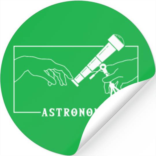 Michelangelo Creation of Adam Astronomy Stickers