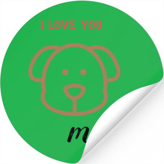 Cool dog sticker Stickers