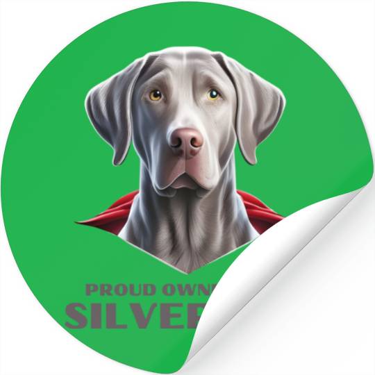 Silver labrador | Proud owner of a Silver lab Stickers