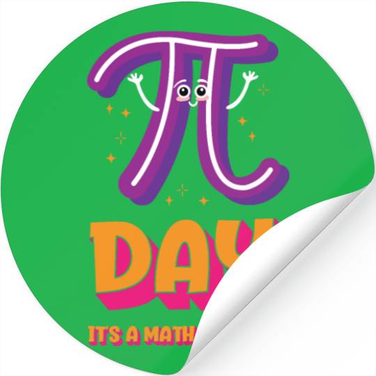 Pi Day Math Holiday Pi Symbol Number Stickers