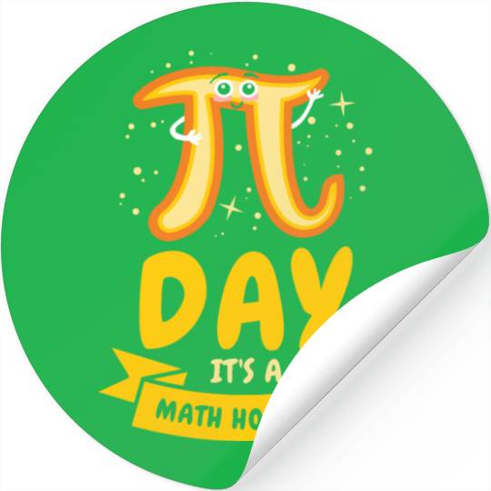 Pi Day Math Holiday Pi Symbol Number Stickers