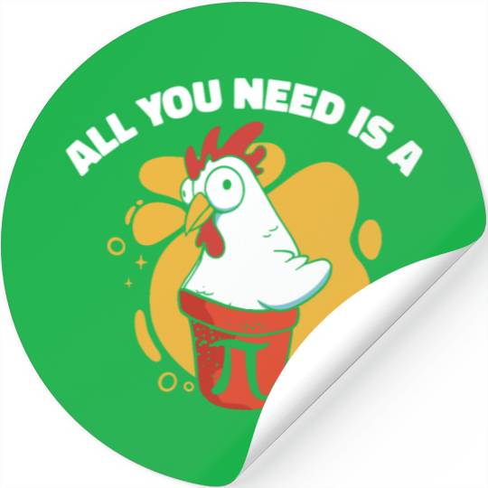 Pi Day Math Pie Chicken Pot Pi Number Stickers