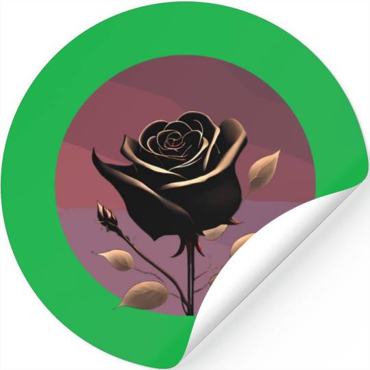 Black Rose Stickers