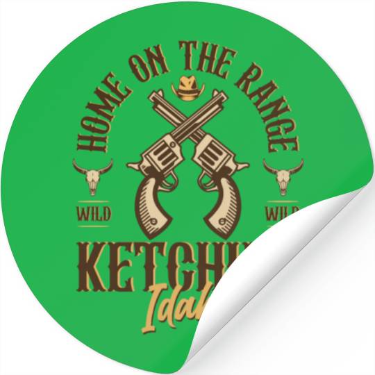 Ketchum Idaho wild west town Stickers