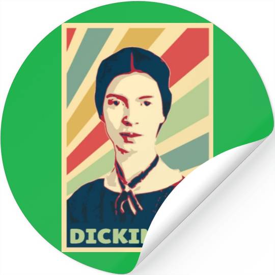 Emily Dickinson Vintage Colors Stickers