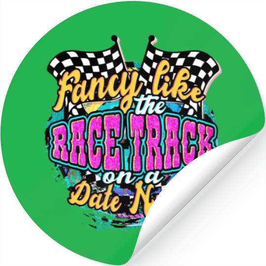 Fancy Like The Race Track On A Date Night Vintage Stickers