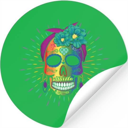 El Dia De Los Muertos LGBTQ LGBT Pride Month Stickers