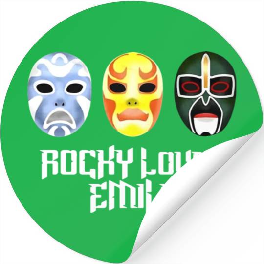 Rocky Loves Emily Funny Stickers