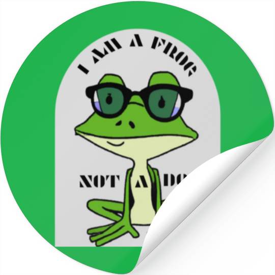 I AM A FROG Stickers