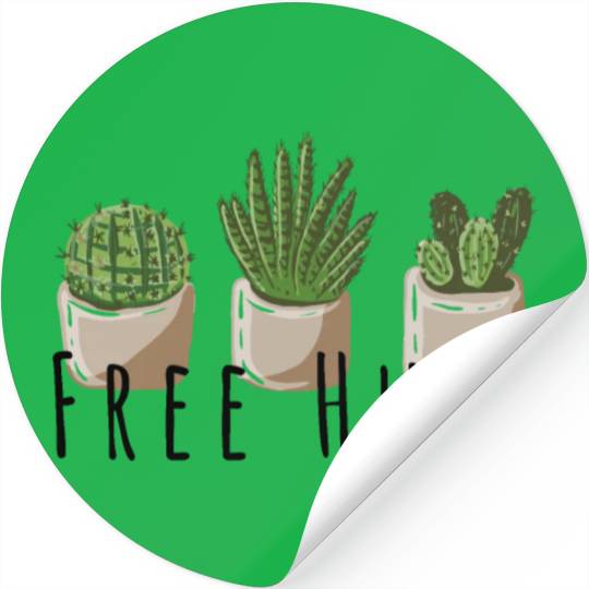 Free hugs, kaktus Stickers
