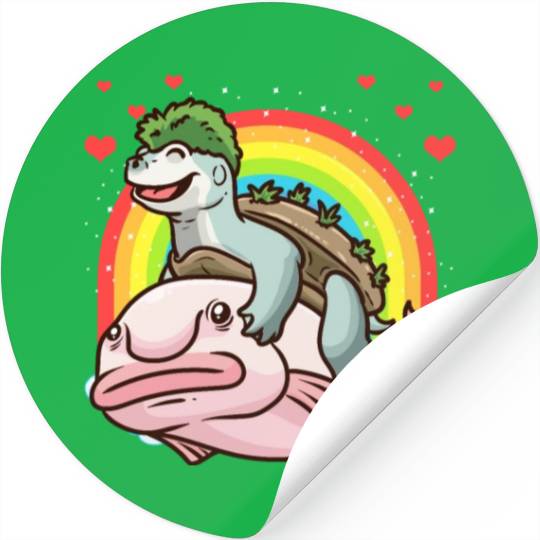 Mary River Turtle And Blobfish Stickers