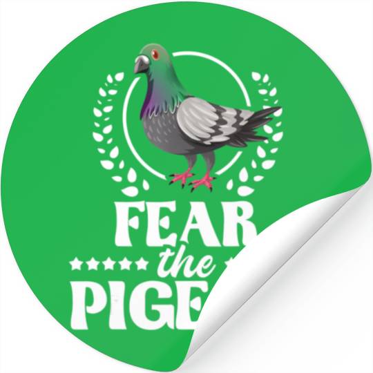 Fear The Pigeon Pigeon Racing Lover Birdwatching Stickers