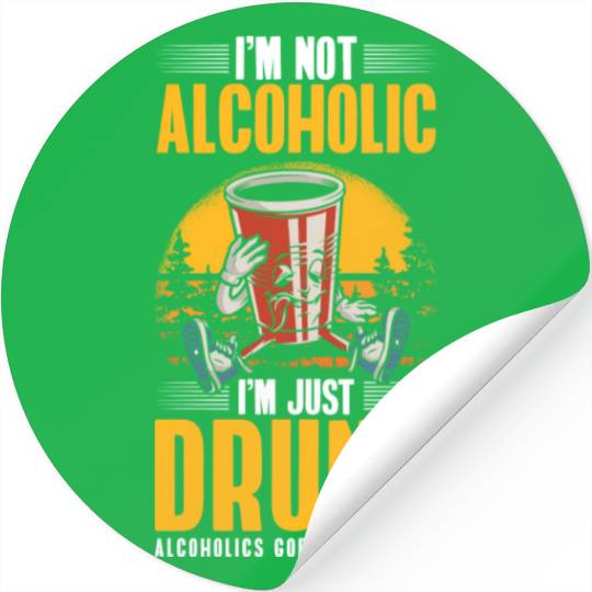 Beer Drinker Fun Stickers