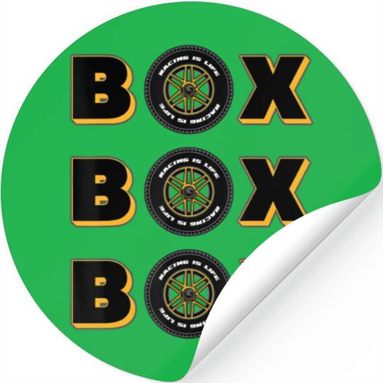 Formula Racing Car Tyres Wheels Box Box Box Pit B Stickers