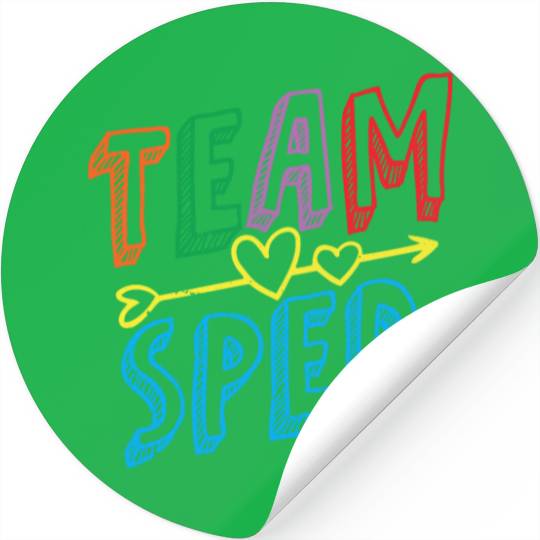 Team Sped Awareness Special Education Teacher Stickers