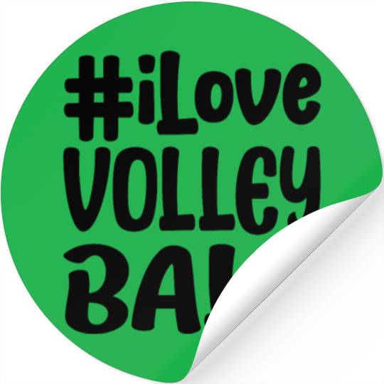 Volleyball Girls I Love Volleyball Gift Idea Stickers