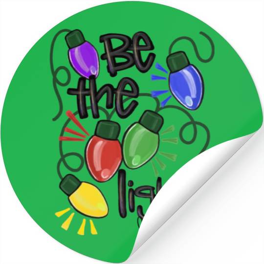 Be The Light Christmas Stickers