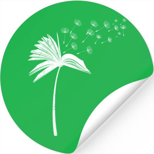 Book lover reading enthusiasts book flower Stickers