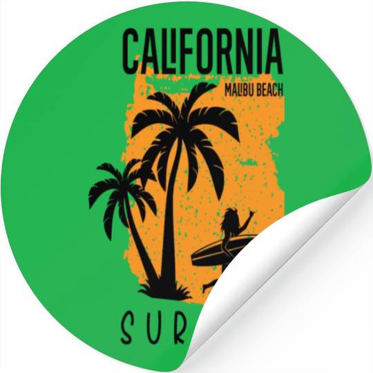 California Malibu Stickers