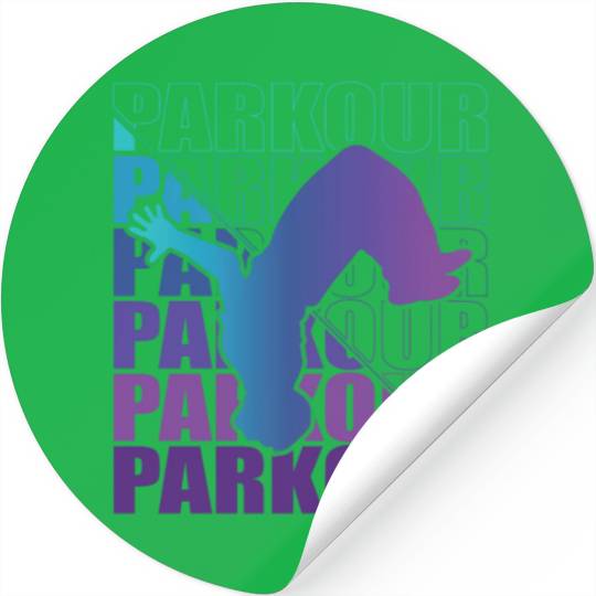 Parkour, Freerunning, Street Workout Acrobatic Stickers