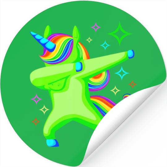 Glow Party Unicorn Squad Neon Lights Party Lover Stickers