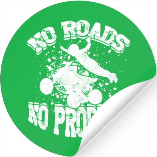 Offroad racing Dirt Mud Quad Bike Rider 4 Wheeler Stickers