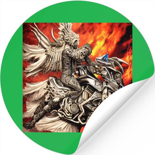 Devil Hellfire Riding Motorcycle Stickers