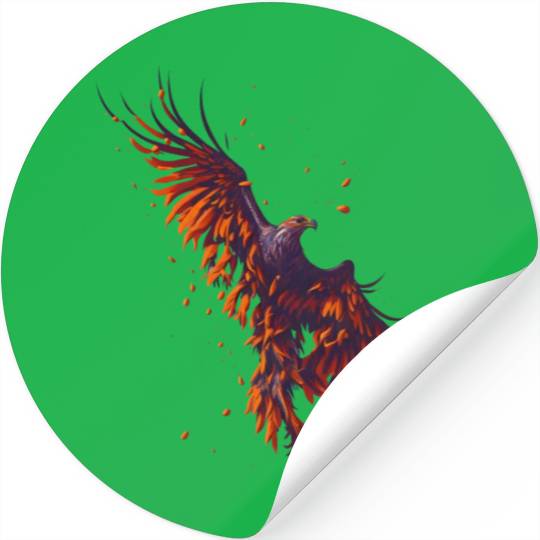 Hawk flying Stickers