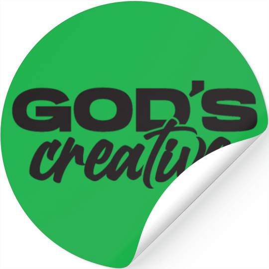 God's Creative (black) Stickers