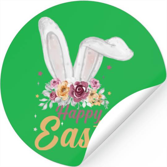 Happy Easter Day Cute Easter Stickers