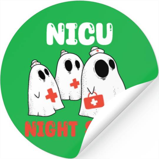 NICU Night Shift Spooky Halloween Stickers